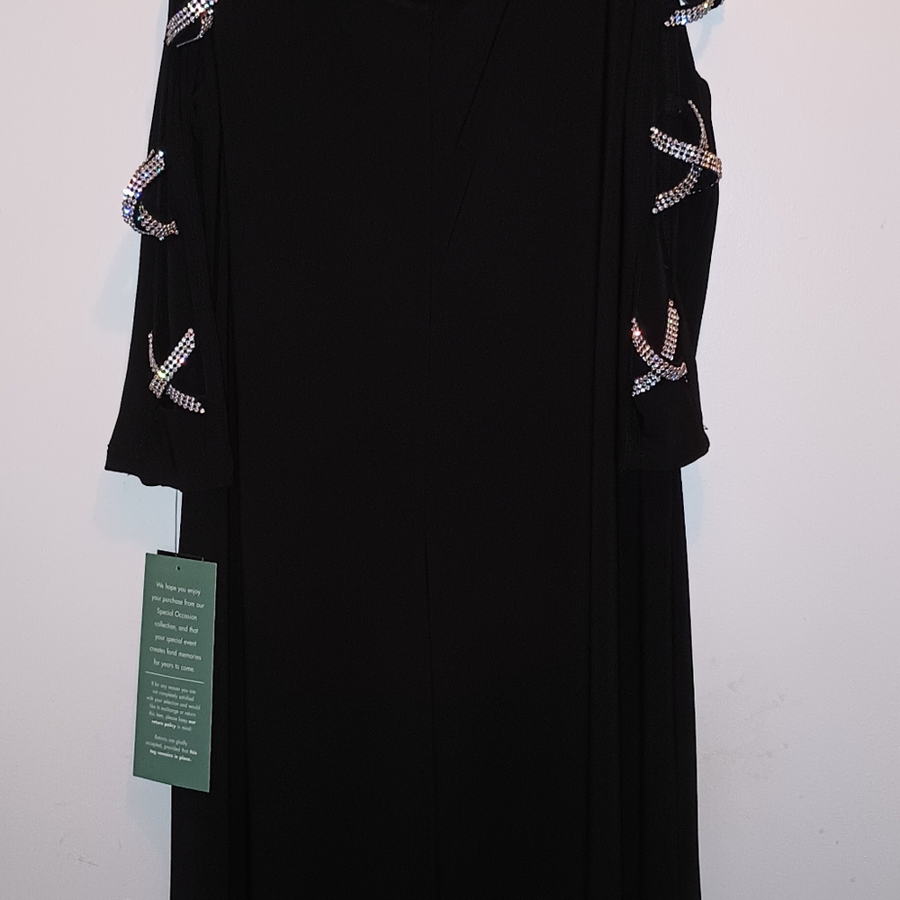 Women's black cocktail dress